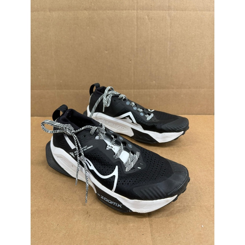 Nike ZoomX Zegama Trail Black White Running Shoes DH0625-001 Womens Size 8.5 US